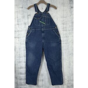 Key Imperial Carpenter Bib Overalls Men's Fit 42x29 Denim Jean Workwear Farmer